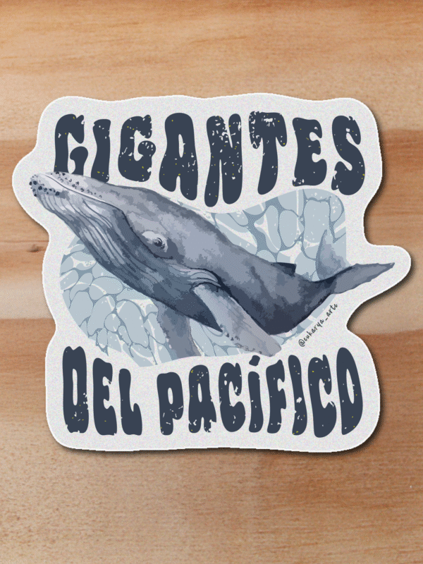 Stickers Ballena-Gigantes del pacifico