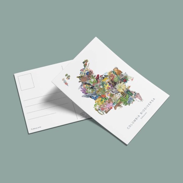 postal-60 Postal -Mapa Colombia