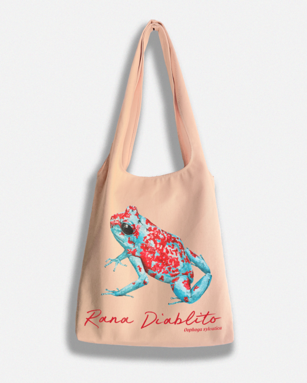 rana Totebag “Rana Diablito” – Oophaga sylvatica