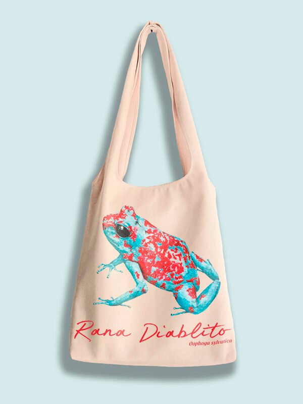 Totebag “Rana Diablito” – Oophaga sylvatica