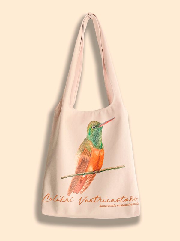 Totebag “Colibrí Ventricastaño” – Saucerottia castaneiventris