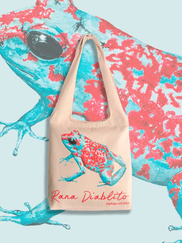 Totebag “Rana Diablito” – Oophaga sylvatica