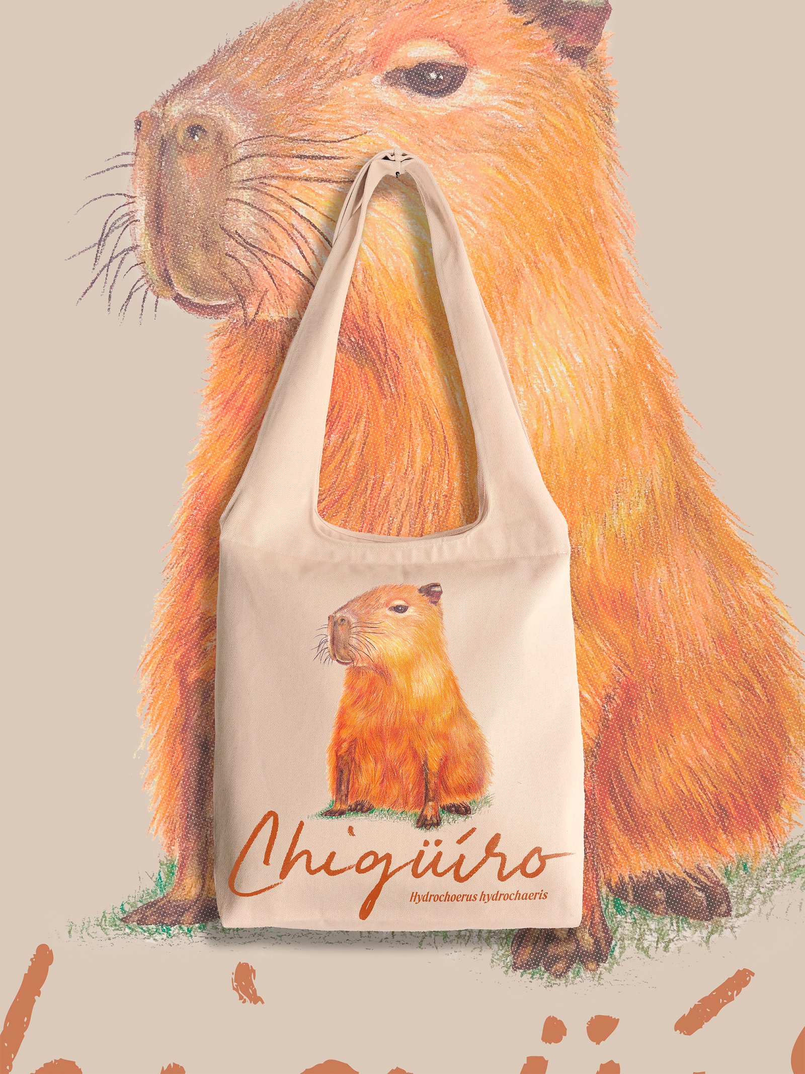Totebag “Chigüiro” – Hydrochoerus hydrochaeris